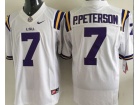 LSU Tigers #7 Patrick Peterson White Limited Football Jerseys