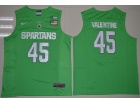 Michigan State Spartans #45 Denzel Valentine Apple Green College Basketball Authentic Jerseys