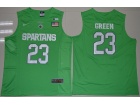 Michigan State Spartans #23 Spartans Draymond Apple Green College Basketball Authentic Jerseys