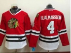 Women Chicago Blackhawks #4 Niklas Hjalmarsson Red Hockey Jersey