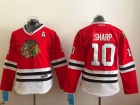 Women Chicago Blackhawks #10 Patrick Sharp Red Hockey Jersey