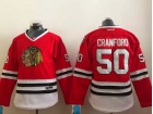 Women Chicago Blackhawks #50 Corey Crawford Red Hockey Jersey