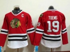 Women Chicago Blackhawks #19 Jonathan Toews Red Hockey Jersey