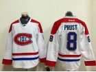 Montreal Canadiens #8 Brandon Prust White Hockey Jersey