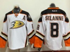 Anaheim Mighty Ducks #8 Teemu Selanne White Hockey Jersey