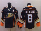 Anaheim Ducks #8 Teemu Selanne Black Hockey Jersey