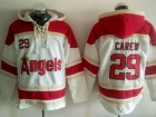 Los Angeles Angels #29 Rod Carew White Baseball Hoodie