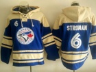 Toronto Blue Jays #6 Marcus Stroman Blue Baseball Hoodie