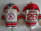 Boston Red Sox #26 Wade Boggs Cream Baseball Hoodie