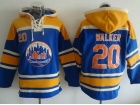 New York Mets #20 Neil Walker Blue Baseball Hoodie