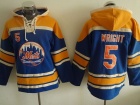 New York Mets #5 David Wright Blue Baseball Hoodie