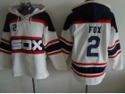 Chicago White Sox #2 Nellie Fox White Baseball Hoodie