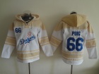 Los Angeles Dodgers #66 Yasiel Puig White Baseball Hoodie