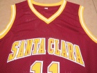 Santa Clara University #11 Steve Nash Red Basketball Jerseys