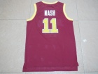 Santa Clara University #11 Steve Nash Red Basketball Jerseys