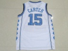 North Carolina #15 Vince Carter White Basketball Jerseys