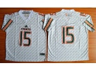 Miami Hurricanes #15 Brad Kaaya White NCAA Football Jerseys