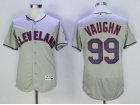 Cleveland Indians #99 Ricky Vaughn Gray Flex Base Jerseys