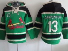 St. Louis Cardinals #13 Matt Carpenter Green Baseball Hoodie