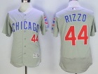 Chicago Cubs #44 Anthony Rizzo Gray Flex Base Jerseys (Chicago)