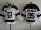 Detroit Tigers #35 Justin Verlander White Baseball Hoodie