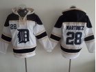 Detroit Tigers #28 J.D. Martine White Baseball Hoodie