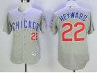 Chicago Cubs #22 Jason Heyward Gray Flex Base Jerseys (Chicago)