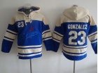 Los Angeles Dodgers #23 Adrian Gonzalez Blue Baseball Hoodie