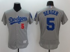 Los Angeles Dodgers #5 Corey Seager Gray Flexbase Jerseys