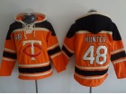 Minnesota Twins #48 Torii Hunter Orange Baseball Hoodie