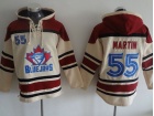 Toronto Blue Jays #55 Russell Martin Cream Baseball Hoodie