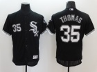 Chicago White Sox #35 Frank Thomas Black Flexbase Jerseys