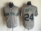 Seattle Mariners #24 Ken Griffey Jr Gray Flexbase Jerseys