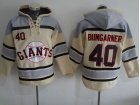 San Francisco Giants #40 Madison Bumgarner Cream Baseball Hoodie