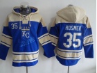 Kansas City Royals #35 Eric Hosmer Blue Baseball Hoodie