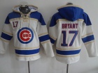 Chicago Cubs #17 Kris Bryant White Baseball Hoodie