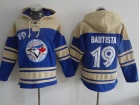 Toronto Blue Jays #19 Jose Bautista Blue Baseball Hoodie