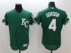 Kansas City Royals #4 Alex Gordon Green Celtic Flexbase Jerseys