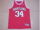 Maryland Terps University #34 Len Bias 1985 Throwback Basketball Jerseys