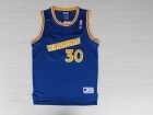 Golden State Warriors #30 Stephen Curry Blue Throwback Stitched Basketball Jerseys