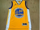 2016 New Golden State Warriors #30 Stephen Curry Yellow Stitched Basketball Jerseys