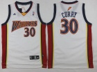 Golden State Warriors #30 Stephen Curry White Throwback Stitched Basketball Jerseys