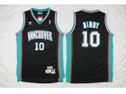 Vancouver #10 Mike Bibby Black Throwback Stitched Basketball Jerseys