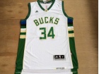 Milwaukee Bucks #34 Giannis Antetokounmpo White Stitched Basketball Jersey