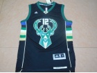 Milwaukee Bucks #12 Jabari Parker Black Stitched Basketball Jersey