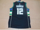 Milwaukee Bucks #12 Jabari Parker Black Stitched Basketball Jersey