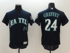 Seattle Mariners #24 Ken Griffey Jr Blue Flexbase Jerseys