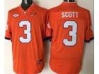 Clemson Tigers #3 Artavis Scott Orange Playoff Diamond Football Jerseys