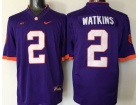 Clemson Tigers #2 Sammy Watkins Purple NCAA Football Jerseys