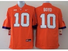 Clemson Tigers #10 Tajh Boyd Orange NCAA Football Jerseys